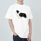 kcraft-bordercollieのボーダーコリー　モノクロver. Heavyweight T-Shirt