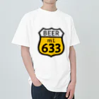 無水屋の【ROUTE 66風】BEER 633 (瓶なし) Heavyweight T-Shirt