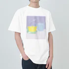 日々花々のチューリップ×ティーカップ Heavyweight T-Shirt