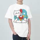 DECORの気づかいのできるネコ　ロケットver. Heavyweight T-Shirt