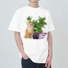 𝙈𝙊𝙈𝙊'𝙨 𝙎𝙝𝙤𝙥の植物とねこ_02 Heavyweight T-Shirt