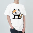 うさやのパンダ風味の三毛猫 Heavyweight T-Shirt