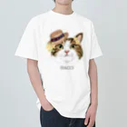 marutoraのhachio猫 ヘビーウェイトTシャツ