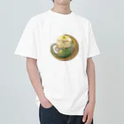 LusterAの月とジャクソンカメレオン Heavyweight T-Shirt