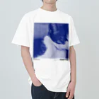 TERRY AND VEGASのネコT／人間は愚かだ／blue Heavyweight T-Shirt