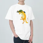 MUGEN ARTの小原古邨　踊る狐　日本の名画アートTシャツ Heavyweight T-Shirt