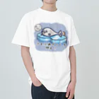 ひよこ男爵とまだむにゃんのごまふあざらにゃん Heavyweight T-Shirt