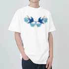 segasworksのForget me not（勿忘草と燕ちゃん） Heavyweight T-Shirt