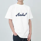 NOBU塾【公式】SHOPのNOBU塾【公式】-最強サイン（濃紺） Heavyweight T-Shirt