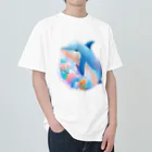 dolphineの可愛いイルカ Heavyweight T-Shirt