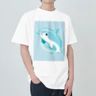 dolphineの癒しのハッピードルフィン　Healing Happy Dolphine Heavyweight T-Shirt