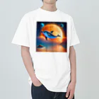 dolphineの宇宙のヒーリングドルフィン Heavyweight T-Shirt