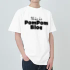 mf@PomPomBlogのMutant Pom Pom Blog Logo ヘビーウェイトTシャツ