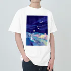 Saigetsuの【あしたのひかり】/長崎の風景 ヘビーウェイトTシャツ