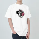 きんにく村SHOPのばーべるニャンコ（ハチワレver.） Heavyweight T-Shirt