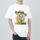 天道虫のLady with Emerald Hat Heavyweight T-Shirt