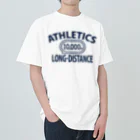 sports_tower スポーツタワーの10000m走・長距離走・陸上競技・グッズ・オリジナル・デザイン・Tシャツ・陸上部・男子・女子・美男子・美女・かっこいい・かわいい・アスリート・選手・10000メートル競走・入賞・有望・応援 Heavyweight T-Shirt