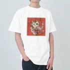 猫のきぬくんのお店のSKATER CAT Heavyweight T-Shirt