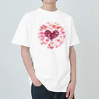 chicodeza by suzuriのハートマークいっぱい Heavyweight T-Shirt