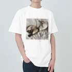 co_ki_tuのシャムネコとシャムトラネコ Heavyweight T-Shirt