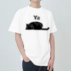 ねこ6kgのいやがるねこ ヘビーウェイトTシャツ