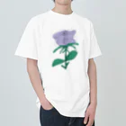 サラスシのmy ROSE パープル ヘビーウェイトTシャツ