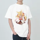 jai-to-anのミコン (Mikon) ver.5　狐の神様、きつね、キツネ ヘビーウェイトTシャツ