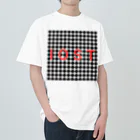 IOST_Supporter_CharityのIOSTバーサスデザイン③(菱形黒) ヘビーウェイトTシャツ