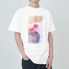 ふとあごPONのフトアゴシルクバック  Heavyweight T-Shirt