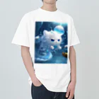 brand-new-cat-worldのJerryfishcat　ブルー ヘビーウェイトTシャツ