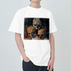 世界美術商店の積み重ねた骸骨 / Pyramid of Skulls ヘビーウェイトTシャツ