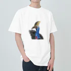 dpc drawingのヒクイドリ　cassowary ヘビーウェイトTシャツ