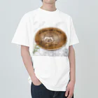 YURITAROORIGINLの笑うハリネズミとタンポポの綿毛. Heavyweight T-Shirt