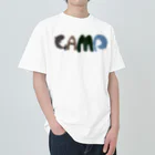 H1N4のH1N4オリジナルCAMPロゴ Heavyweight T-Shirt