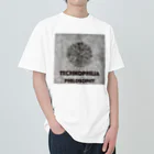 technophilia philosophyの鉛筆抽象画 ヘビーウェイトTシャツ