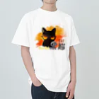 ArayashikI_Japanのサングラス黒猫【淡色系アパレル】 Heavyweight T-Shirt