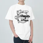 Jaguar E Mowのカエルネコ ヘビーウェイトTシャツ