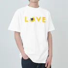 コチ(ボストンテリア)のボストンテリア(月LOVE)[v2.8k] Heavyweight T-Shirt