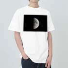 Photography Design  PDの上弦の月 ヘビーウェイトTシャツ