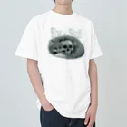 キツネサンビキのFox＆Skull Heavyweight T-Shirt