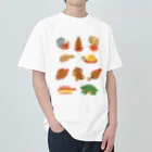 すずの木洋品店の古生物柄 ヘビーウェイトTシャツ