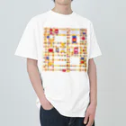 art-laboratory 絵画、芸術グッズのブロードウェイ・ブギウギ モンドリアン Heavyweight T-Shirt