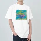 onmycolorの楽描き店のはこぷく代さん ヘビーウェイトTシャツ