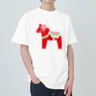 colorful palletの春のダーラナホース Heavyweight T-Shirt