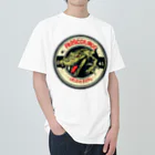 スバルSUZURI店のferocious crocodile 03 ヘビーウェイトTシャツ