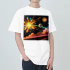marky88の宇宙に咲く花火 Heavyweight T-Shirt