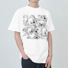 3kids2のDog family Heavyweight T-Shirt