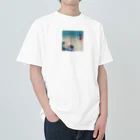 ★☆★Japan・Goods★☆★の沖縄の砂浜をプリントしたグッズ ヘビーウェイトTシャツ