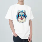 dogsdream8246の夏楽ハスキー ヘビーウェイトTシャツ