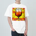 ベルギービールバー麦酒本舗公式グッズのベルギービールゴールデンエール version ヘビーウェイトTシャツ